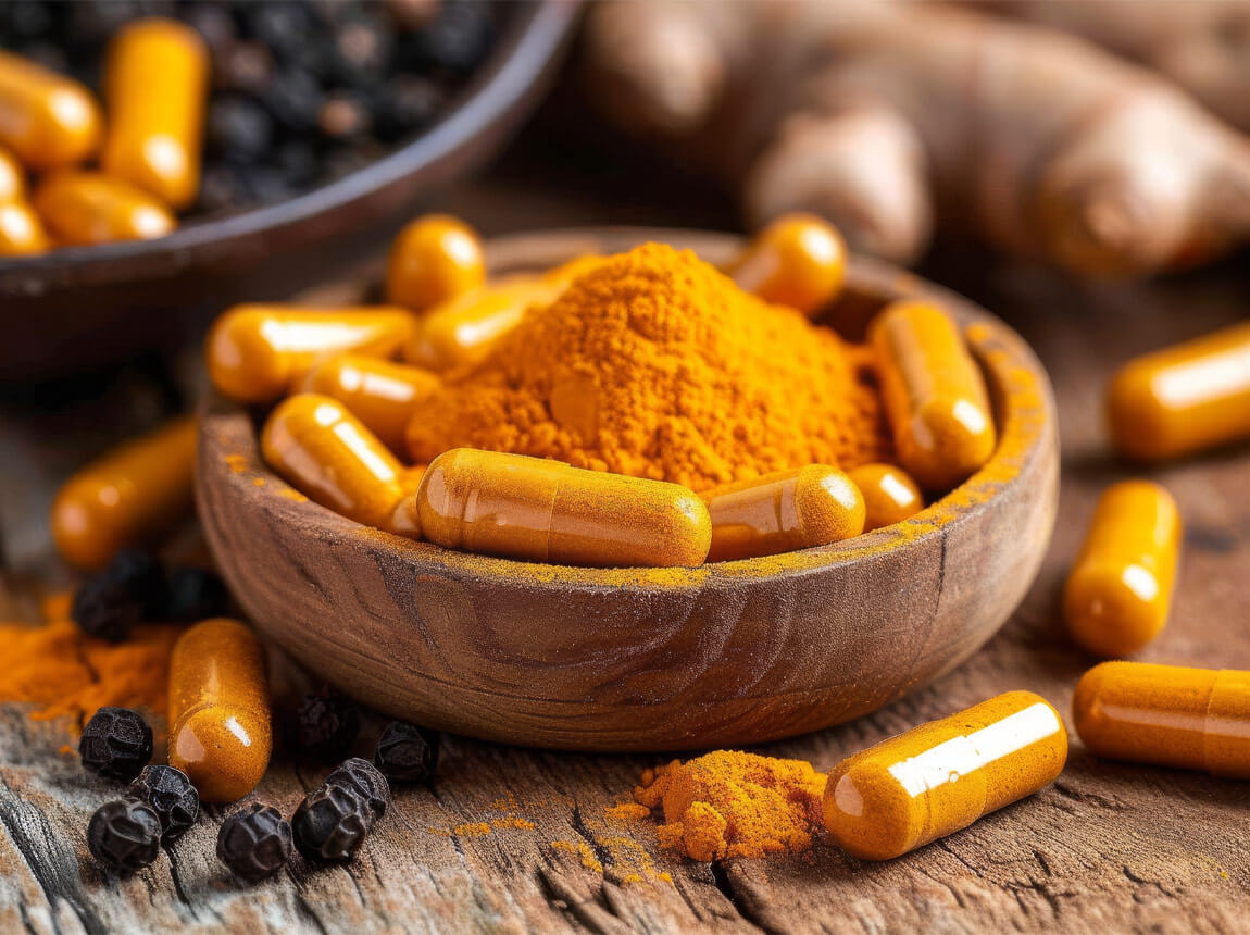 куркума, перець 