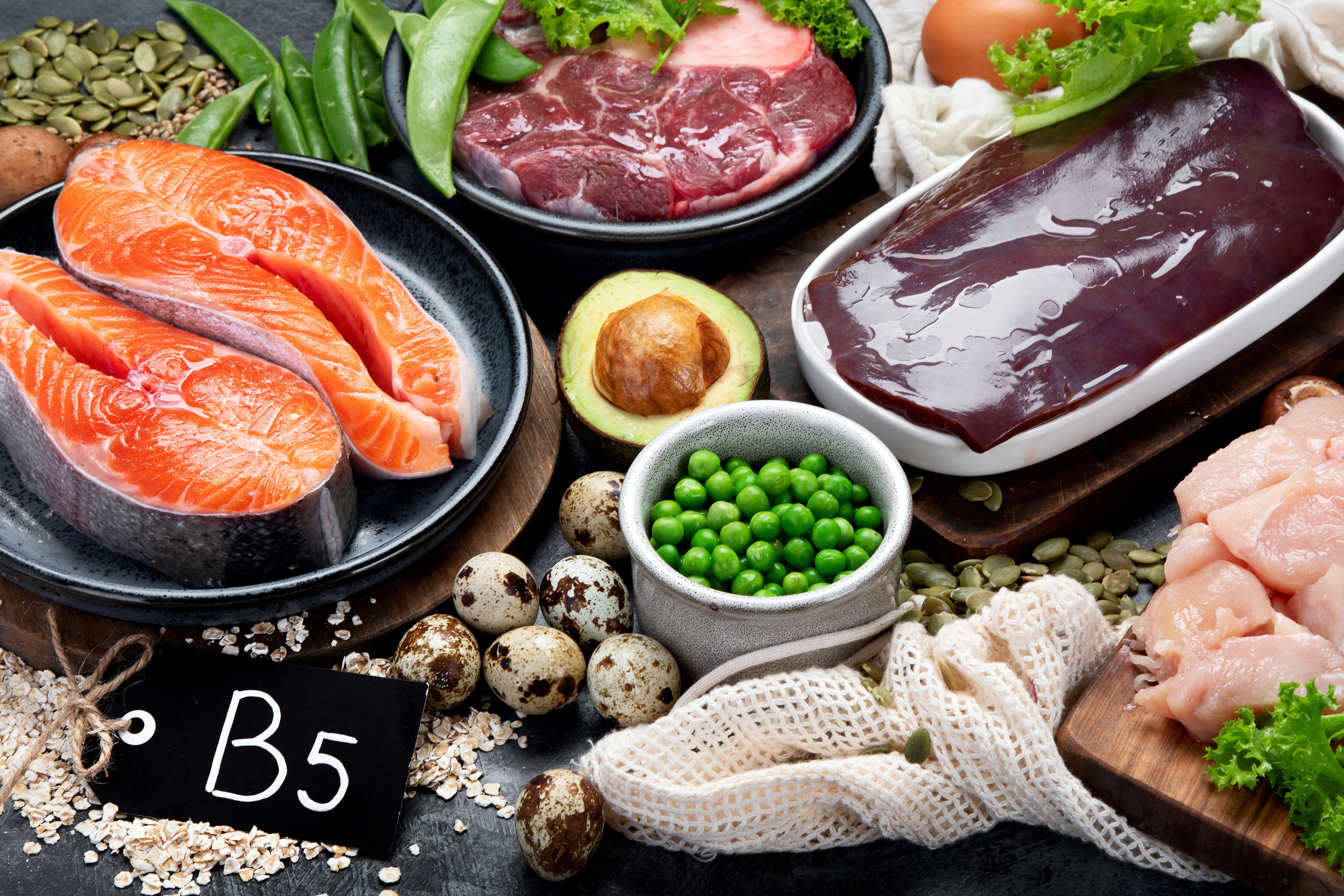 Джерела вітаміну B5 у продуктах харчування 