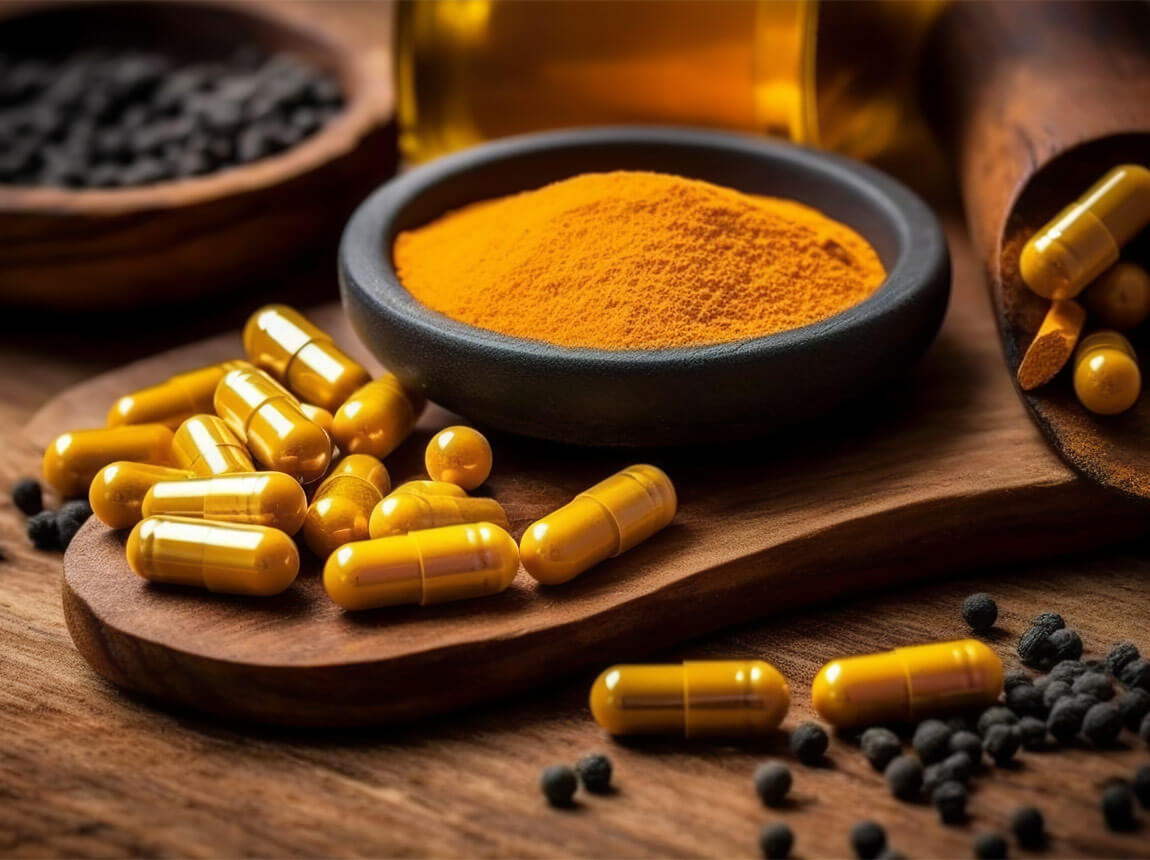 куркума з перцем та імбиром