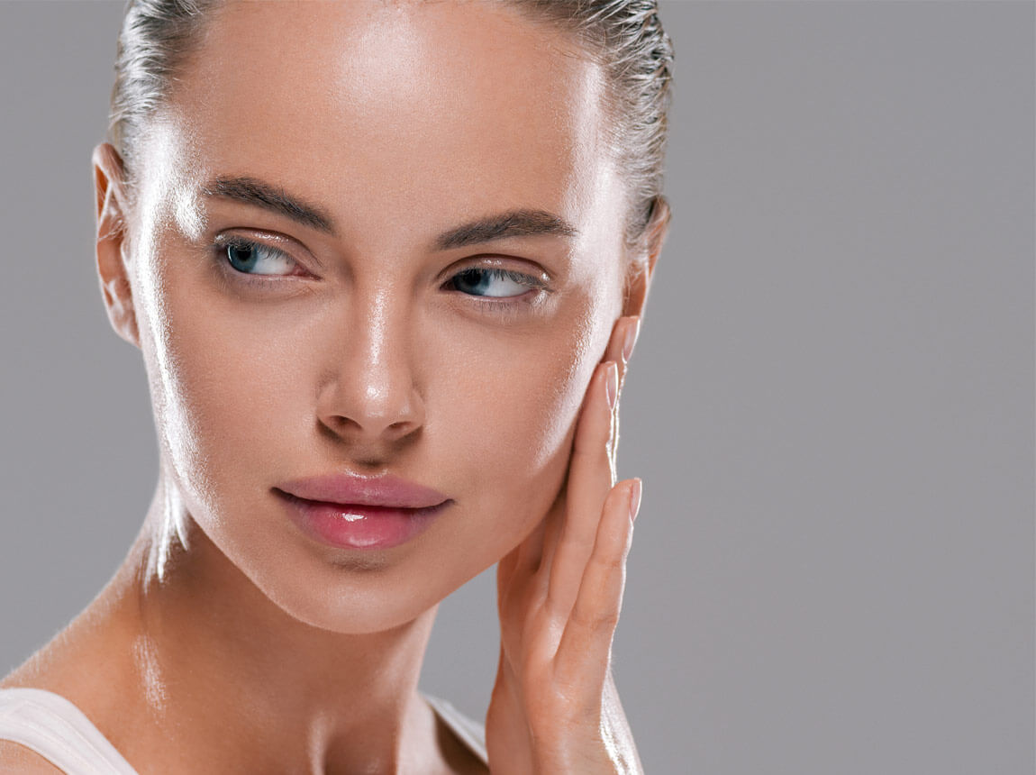 жінка - красива, здорова шкіра 