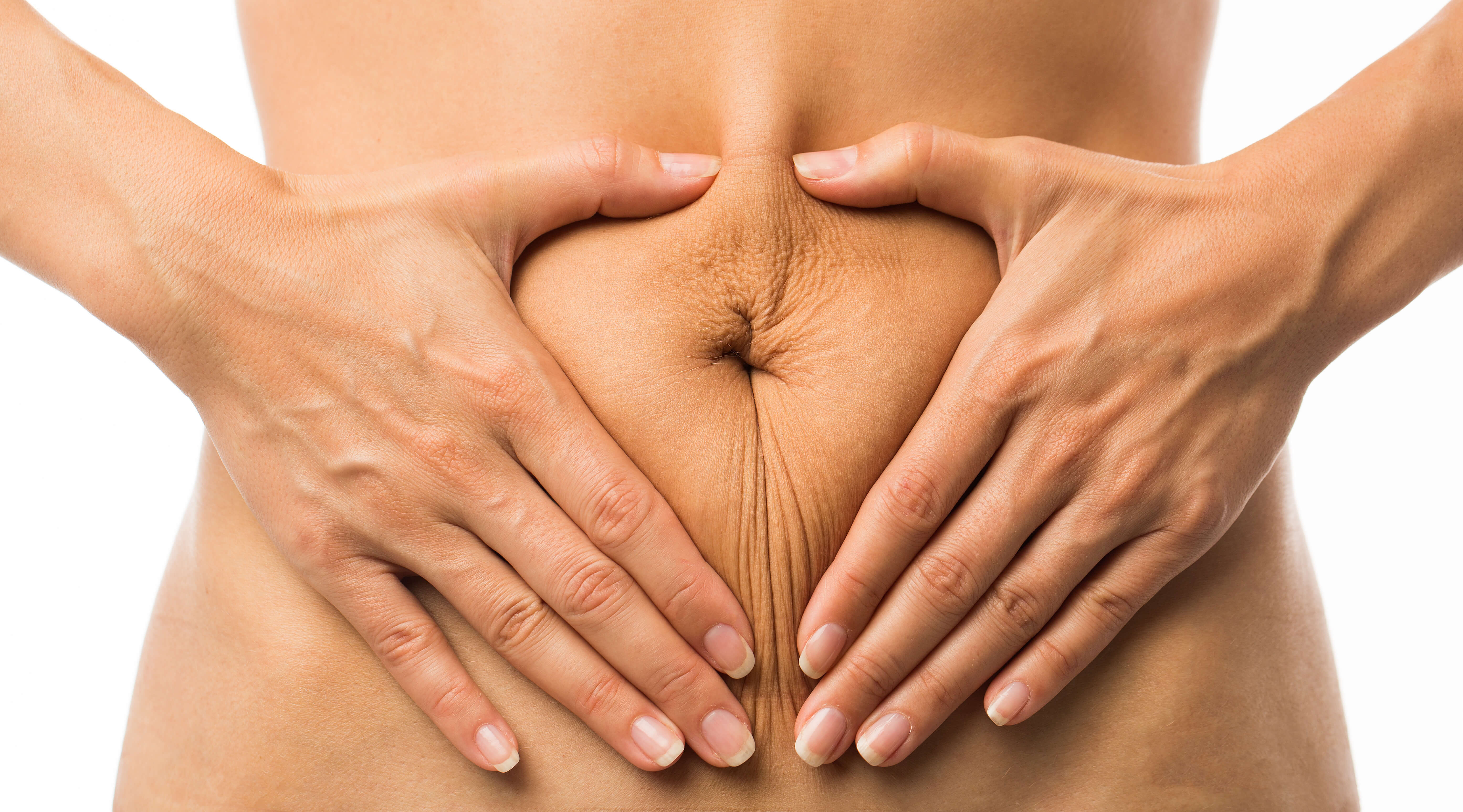 шкіра на животі 