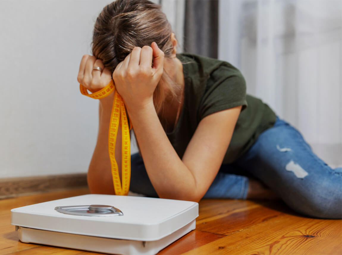 сумна жінка - проблеми зі схудненням