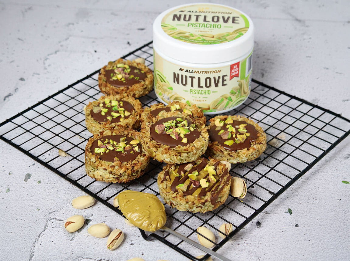 вівсяні печива з фісташковим кремом