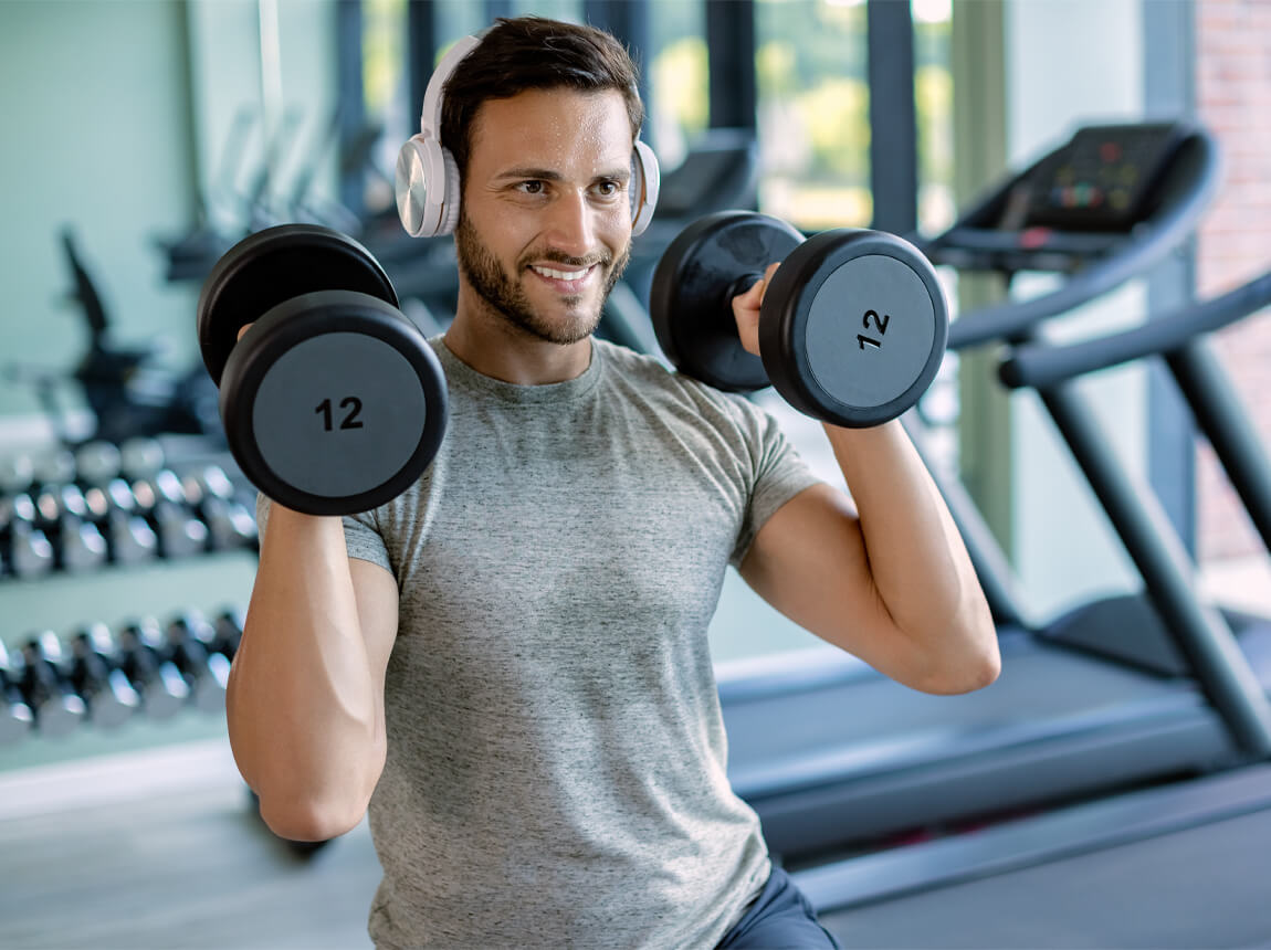 активний чоловік - силові тренування 