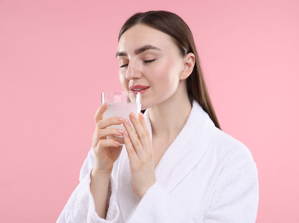 жінка з колагеном