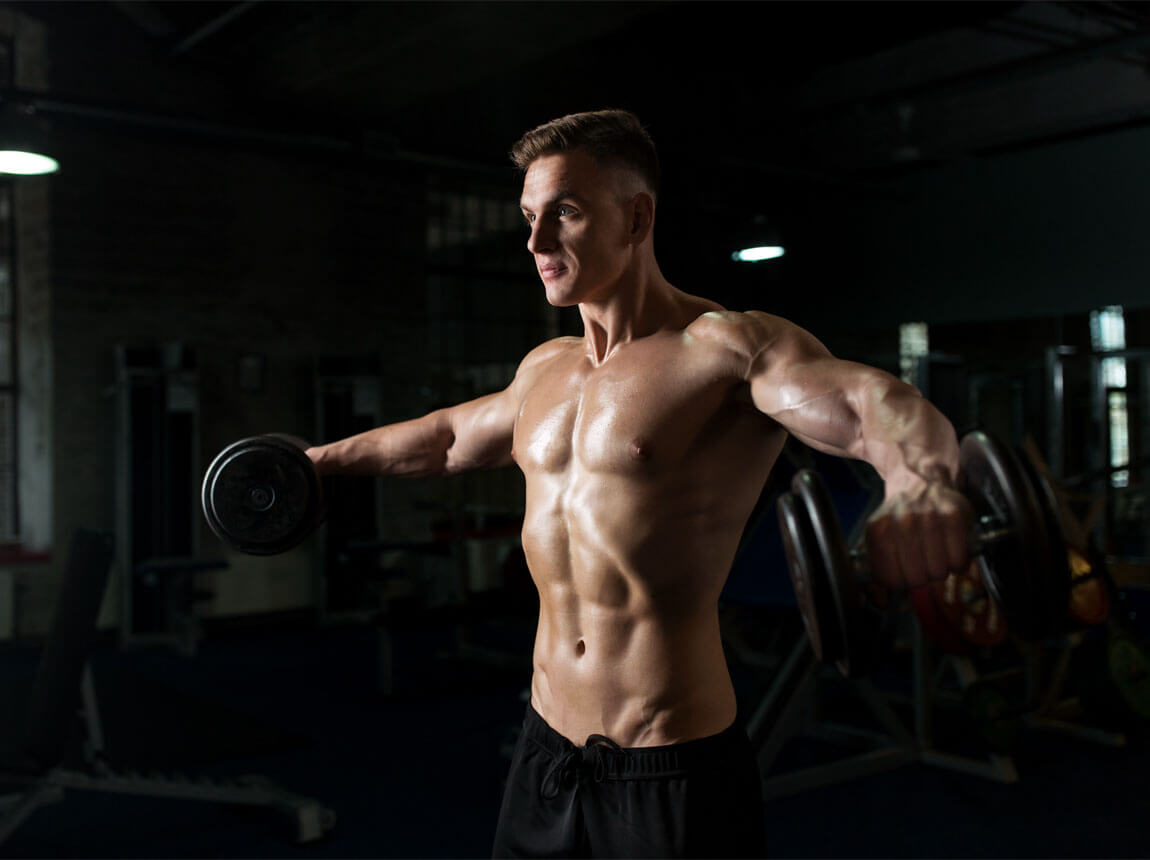 чоловік - силовий тренінг, креатин