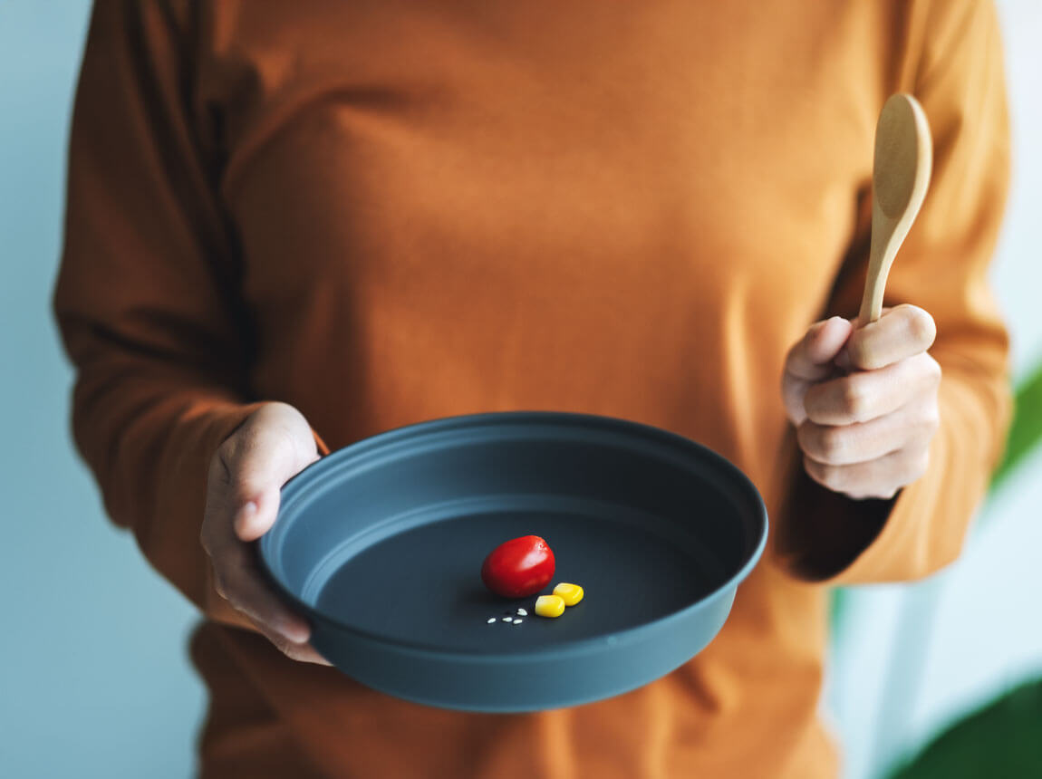 голодна дієта - мала кількість їжі 