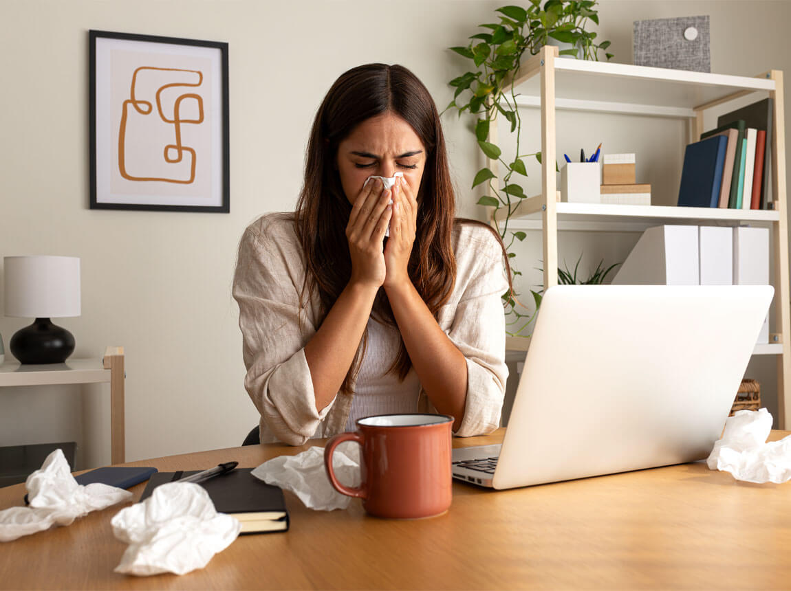 жінка - застуда