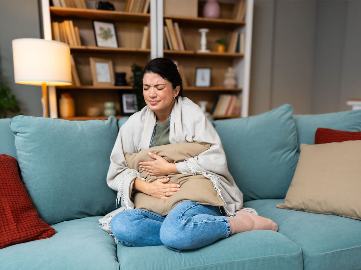 жінка - біль у животі, іррітабельний кишечник  