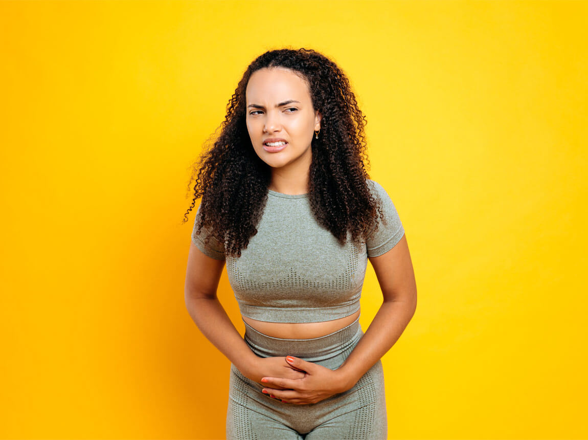 жінки - біль у животі після тренування  