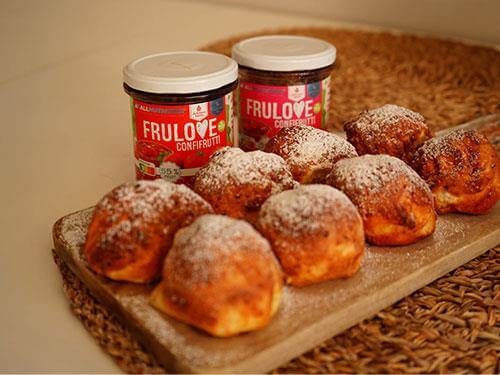 Рецепт пончиків з повітряної фритюрниці з малиновим варенням