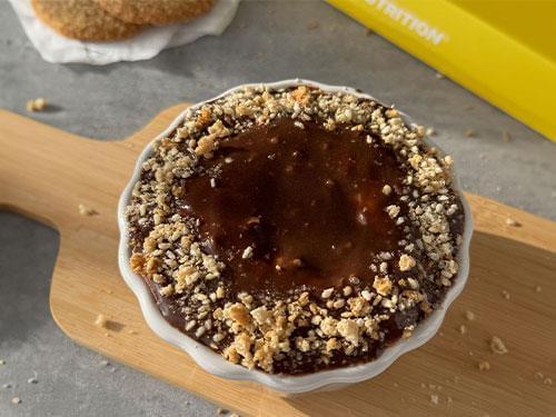 Рецепт однопорційного чізкейка на печивовій основі