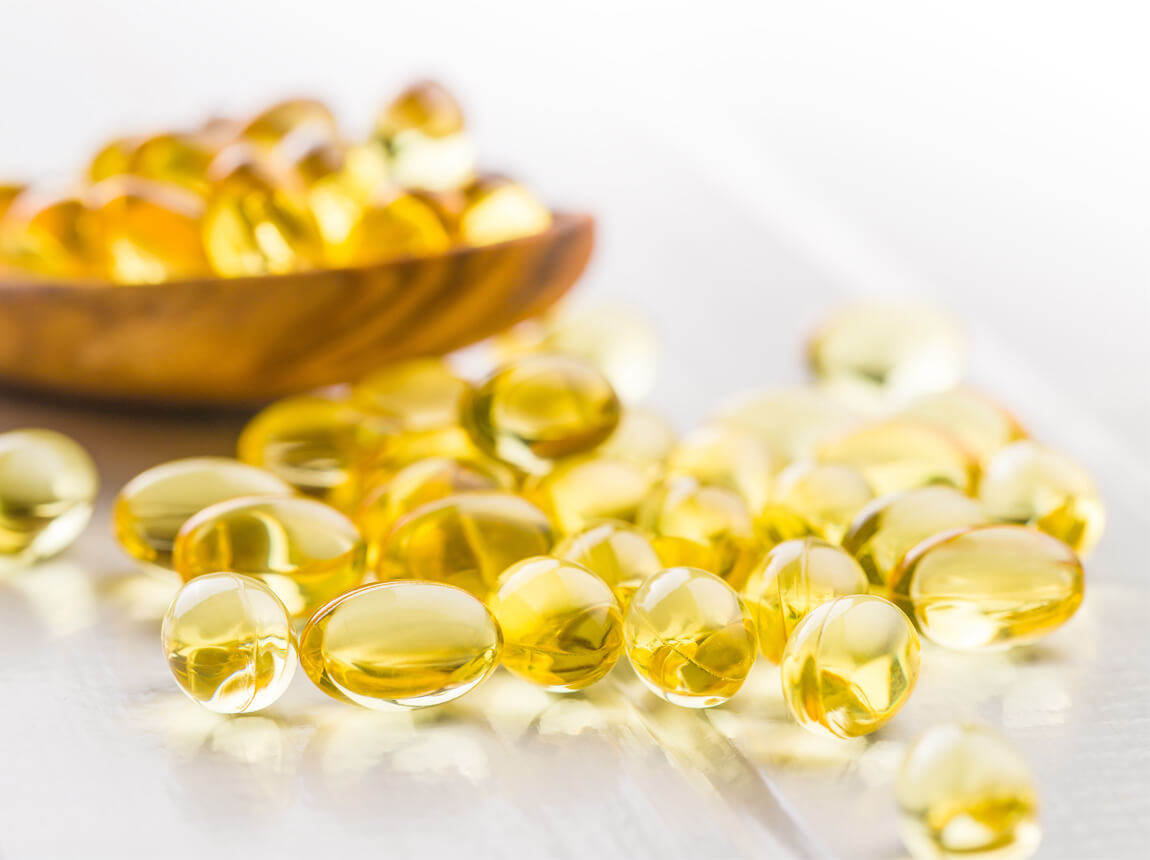 вітамін D3 в гелевій капсулі 