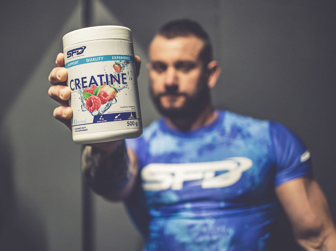 чоловік з креатином 