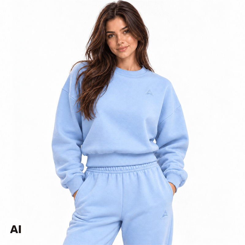 Allwear Жіночий світшот Cozy Club Baby Blue