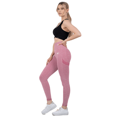SFD WEAR Seamless Leggings Push UP Pink melange