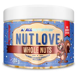 NUTLOVE WHOLENUTS – МИГДАЛЬ У БІЛОМУ ШОКОЛАДІ З КОКОСОМ