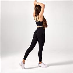 Legginsy Push Up V Back Black