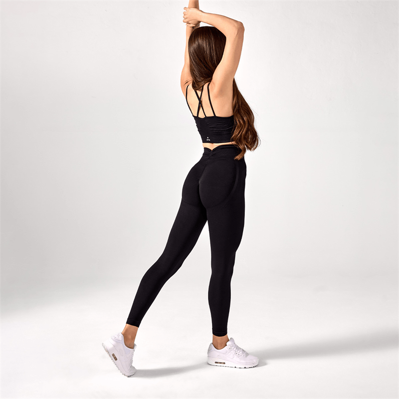 Allwear ЛЕГІНСИ Push Up V Back Black