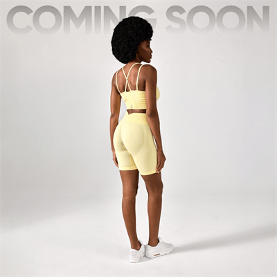 Allwear Szorty Push Up V Back Butter Yellow