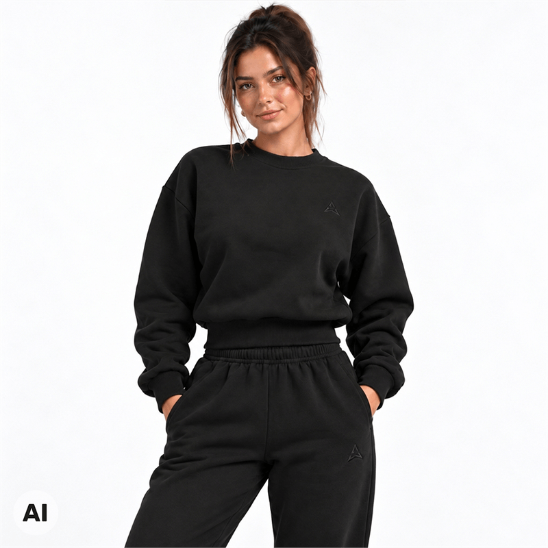 Allwear Жіночий світшот Cozy Club Black