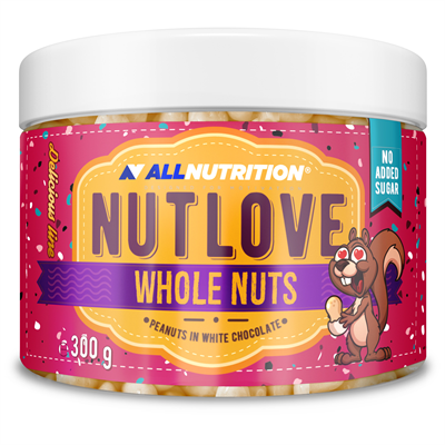 ALLNUTRITION NUTLOVE WHOLENUTS – АРАХІС У БІЛОМУ ШОКОЛАДІ