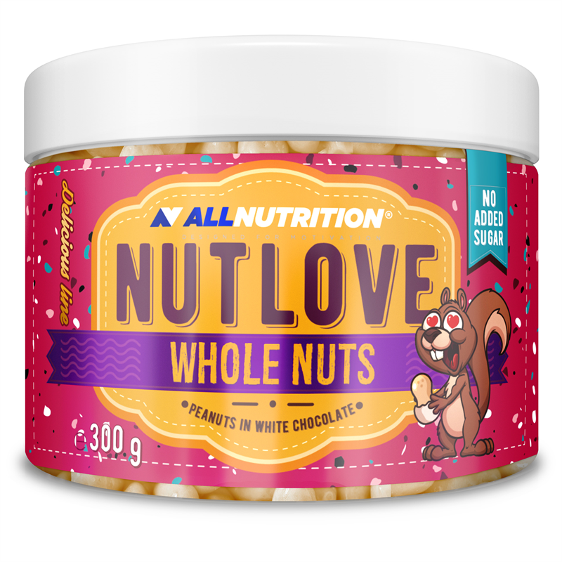 ALLNUTRITION NUTLOVE WHOLENUTS – Арахіс у білому шоколаді