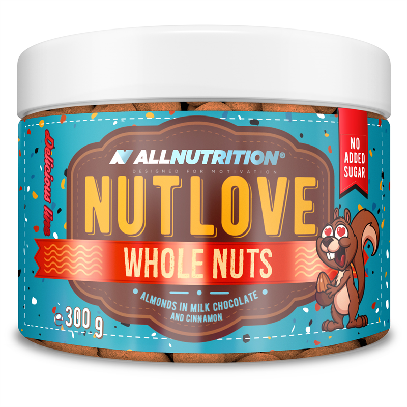 ALLNUTRITION NUTLOVE WHOLENUTS – Мигдаль у молочному шоколаді з корицею