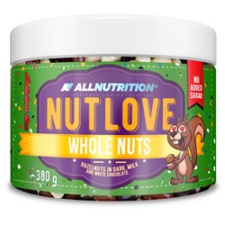 NUTLOVE WHOLENUTS – Ліщинові горіхи в темному, молочному та білому шоколаді