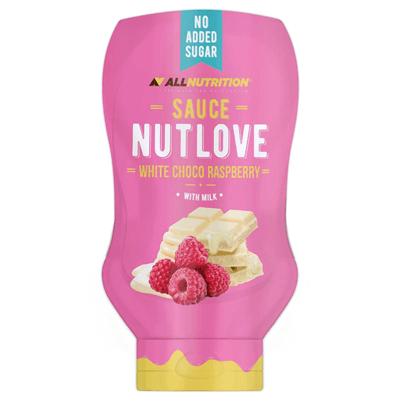 ALLNUTRITION NUTLOVE Sauce White Choco Raspberry