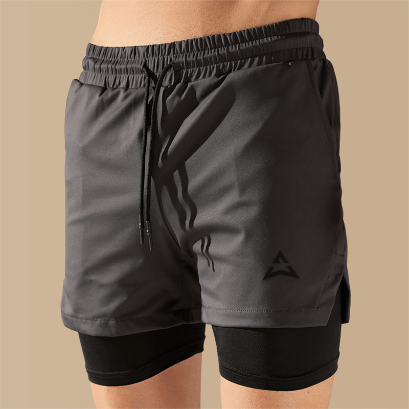 Allwear ШОРТИ 2 в 1 GREY