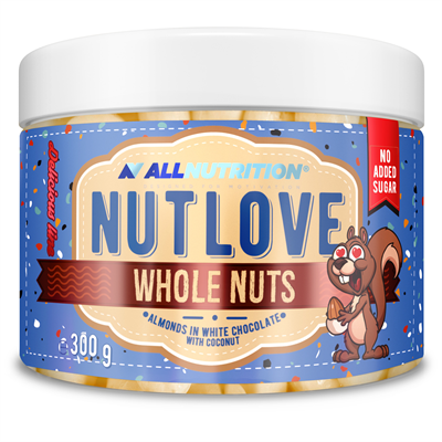 ALLNUTRITION NUTLOVE WHOLENUTS – МИГДАЛЬ У БІЛОМУ ШОКОЛАДІ З КОКОСОМ