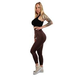 Seamless Leggins Push UP Brown