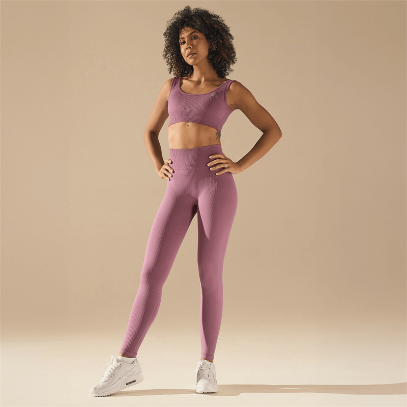 Allwear Legginsy + Top BASIC DUSTY ROSE